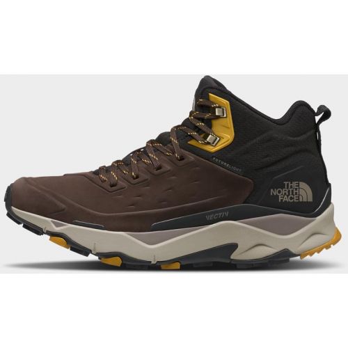 The North Face Men s Vectiv Exploris Mid Futurelight Leather Shoes 14 Deep Brown TNF Black