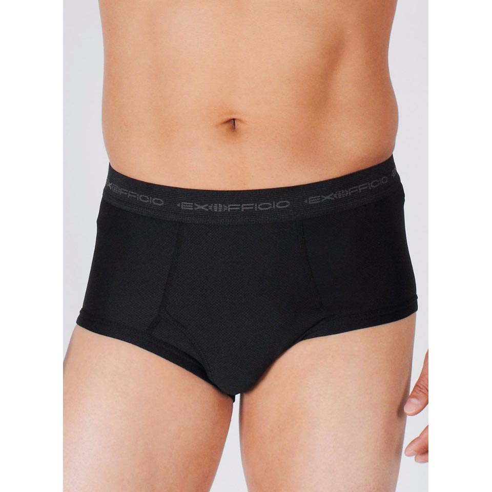 ExOfficio Men's Give-N-Go Flyless Brief, Charcoal, X-Large