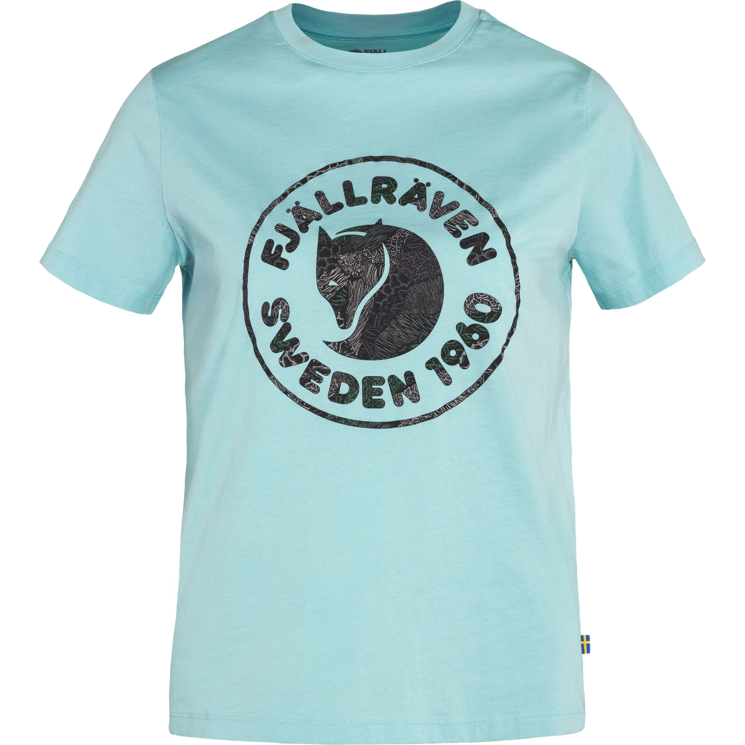 Fjallraven Women s Kanken Art Logo Tee Medium Sky Blue