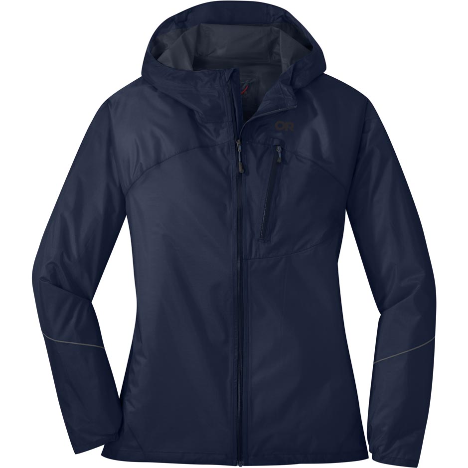 Outdoor Research Helium Rain Jacket Women s Naval Blue Xs