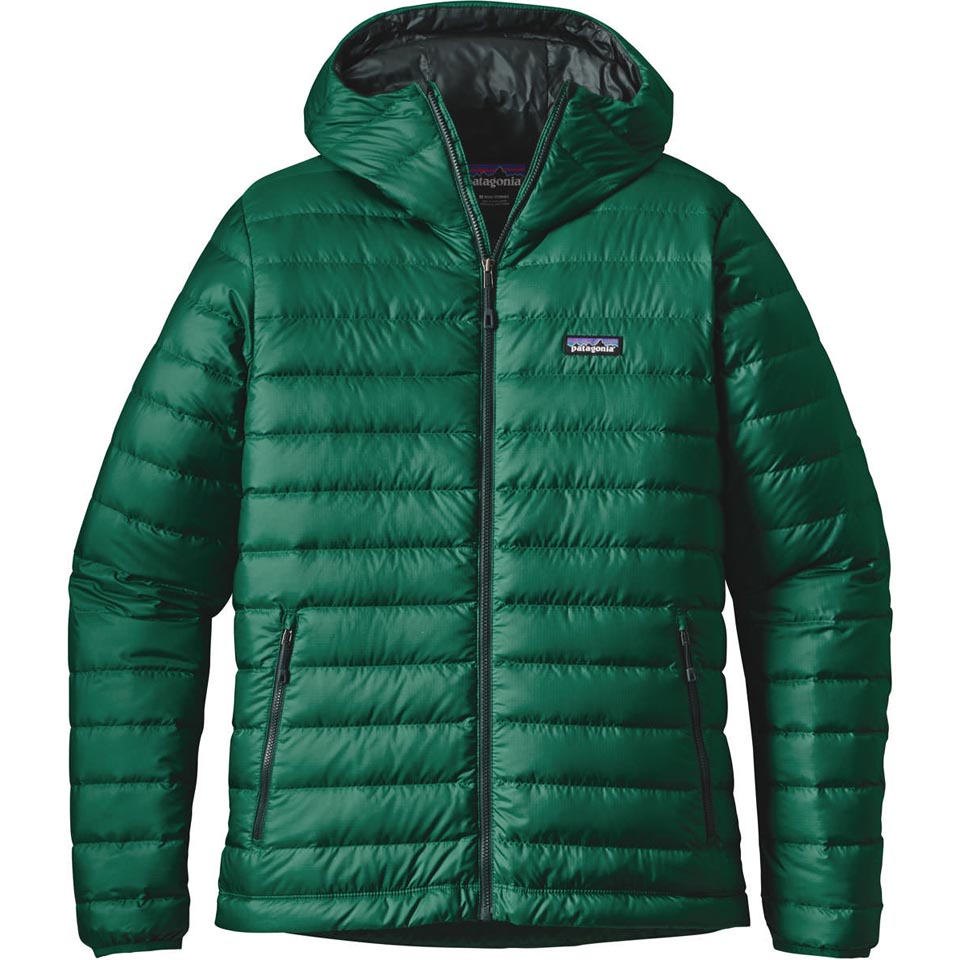 PATAGONIA-W'S DOWN SWEATER HOODY NOUVEAU GREEN - Casaco acolchoado