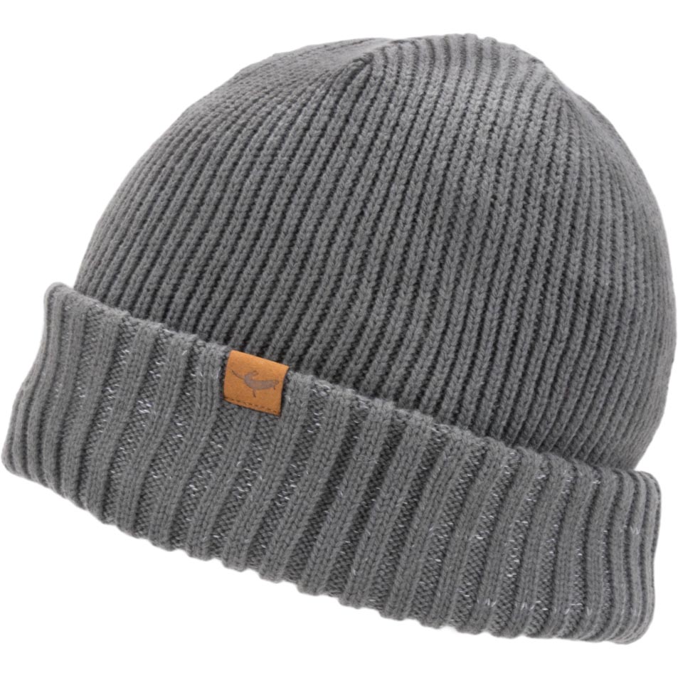 Sealskinz Waterproof Cold Weather Roll Cuff Beanie Hat (S / M / Grey)